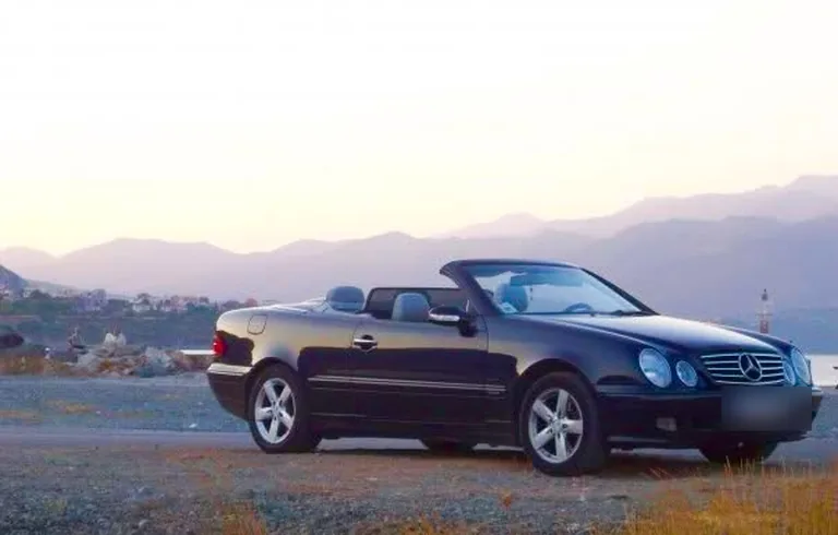 Μαύρο Mercedes cabrio για γάμο και εκδηλώσεις